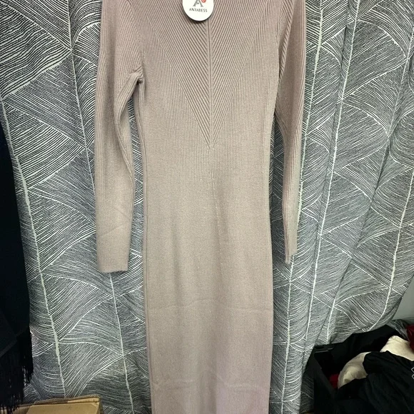 AnrBess Dress Cozy Sweater Dress XL <<<<245>>>> - Picture 2 of 6